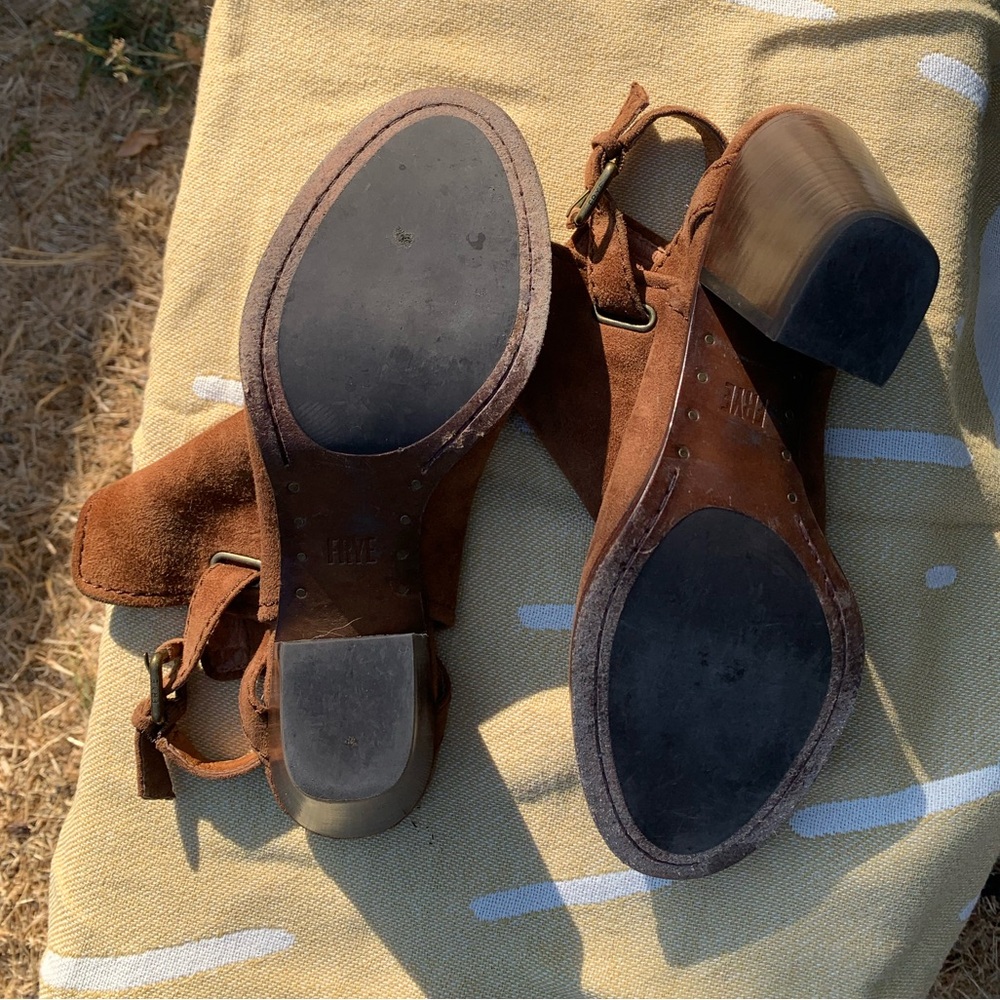 Frye Dani Shield Sling Peep Toe - 9.5 - Picture 4 of 8